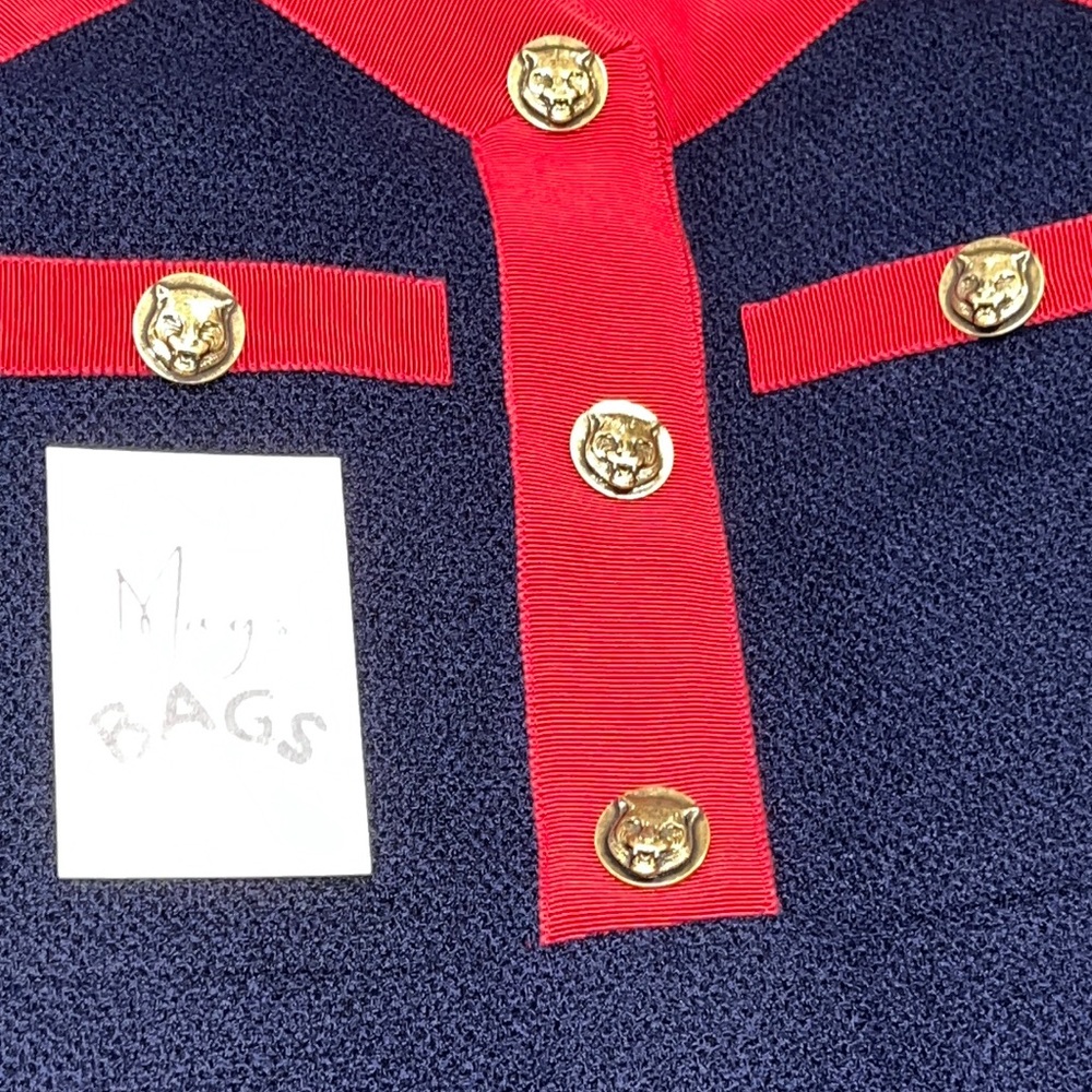Gucci: Tiger Buttons Wool Dress (RARE) - Picture 8 of 16